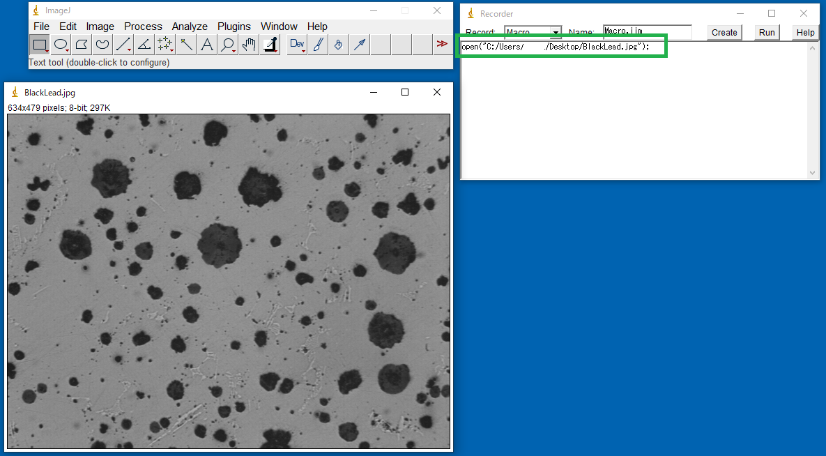 ImageJ Record