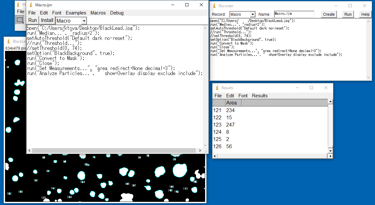 ImageJ macros